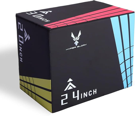 DIKEP 3-in-1 Foam Plyometric Jump Box, Heavy Duty Exercise Plyo Box with Non-Slip Surface, Box Jumps for Jumping, Step-Ups, Home Gym Training, Agility and Strength Conditioning