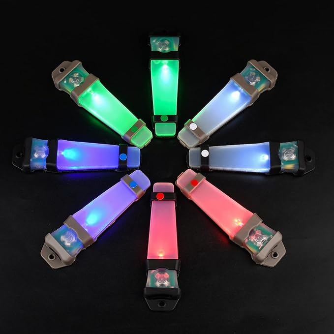 Personal Identification Marker - Tactical Helmet Light, Portable Survival Signal Light for Hiking, Boating, Cycling, Fishing