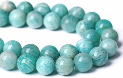 6MM 60PCS Natural Stone Amazonite Gemstone 2A Grade Crystal Loose Beads for Jewelry Making DIY Bracelet Necklace 1 Strand