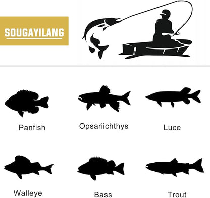 Sougayilang Fishing Pole with Spinning Reel Portable Fishing Rod Reel Combos