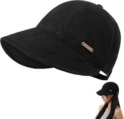 huablo]UPF 50+Womens Sun Hat UV Protection Hiking Fishing Hats Wide Brim Hat Adjustable Ponytail Packable Sun Cap