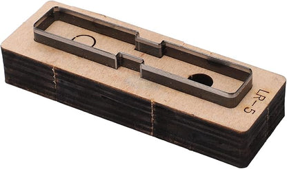 Hyuduo LR5 Leather Cutting Die Set for DIY Handmade Leather Craft - Professional Alloy Steel Stamping Punching Tool with Included Dies