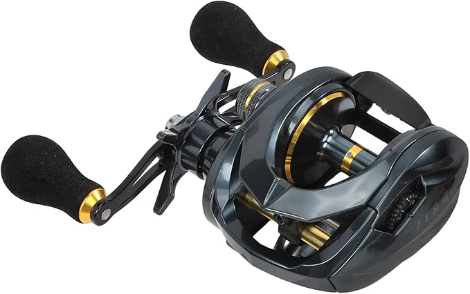 Baitcaster Reels, 6.4:1 Gear Ratio with 33 Lb Max Drag, Aviation-Aluminium Spool, 8+1 Stainless Steel Bearing, Baitcasting Fishing Reels for Fresh Water or Salt Water for Pike and bass