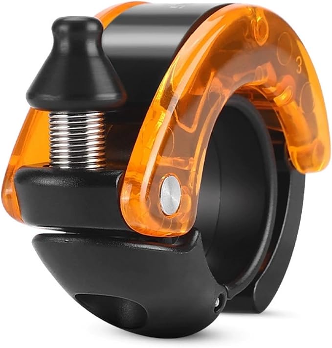 Bike Bell Hidden Conch Bicycle MTB Bells Max 100db Clear Long Sound for 22.2mm/0.78in Handlebars Ebike Horn for Adults or Kids Bike