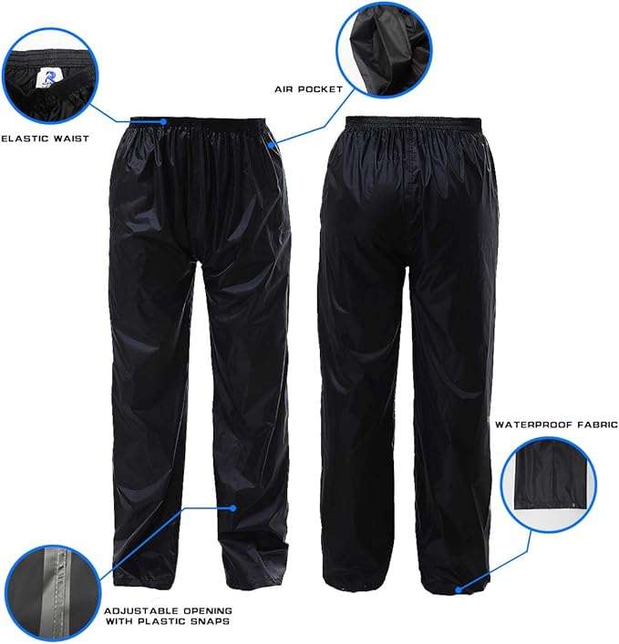 RainRider Rain Jacket Pants Suits for Men Women Waterproof Lightweight Rain Gear Workwear