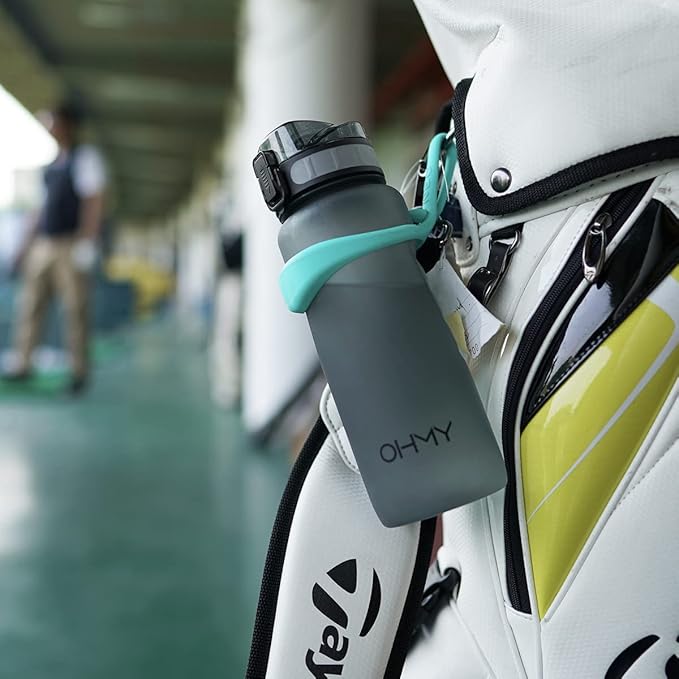 Neo Magnetic Silicone Ring Strap for Water Bottle - Water Tumbler Strap Versatile Sports Bottle Ring - Water Bottle Carrier Strap for Gym, Backpack, Belt, Hiking, Outdoors & More (Teal)