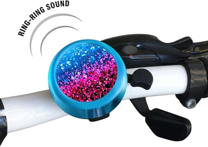 WIRESTER Blue Aluminum Round Bike Bell, Classic Ring Bicycle Bell, Bike Accessories Bell Ring for Adults Kids Girls Boys