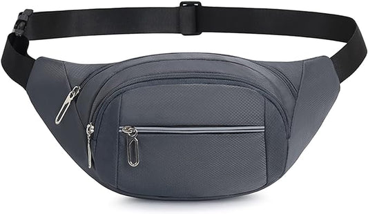 DAITET Crossbody Fanny Pack for Men&Women,Large Waist Bag & Hip Bum Bag with Adjustable Strap for Outdoors Workout Traveling Casual Running Hiking Cycling