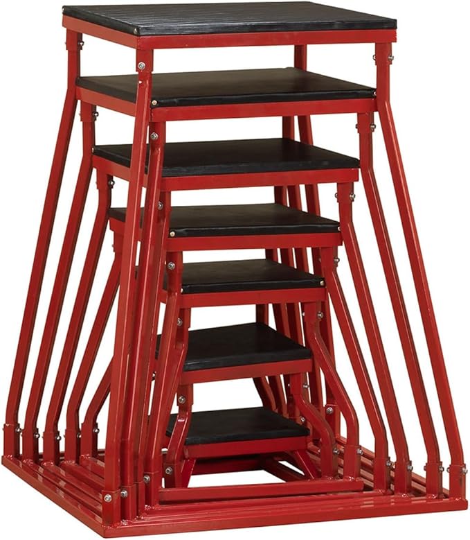 Body-Solid Tools Steel Frame Plyo Box - Ideal for Plyometric Jump Box Workouts, Step Up Exercises - Essential Equipment for Home Gym