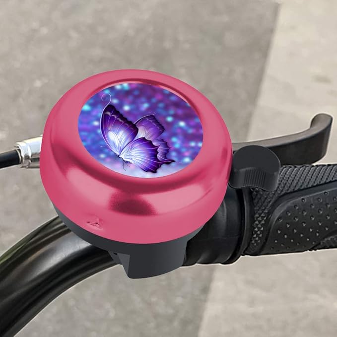 MZELQ Bicycle Bell Cute Clear Sound Adjustable Size Aluminum Bike Accessories Bell Ring for Girls Women Kids Adults