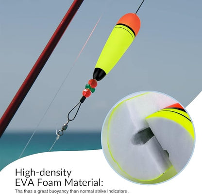 THKFISH Slip Bobbers Floats EVA-Slider-Bobbers Slip Corks for Sea Fishing Catfish Bobbers Assortment Freshwater 4PCS 4", 6", 7"