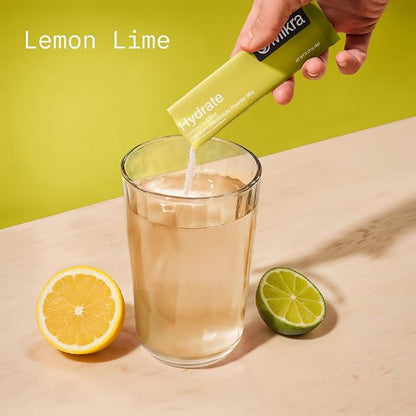 Mikra Hydrate Electrolytes Powder Packets - Variety Pack, Sugar Free Hydration Powder Sticks, Naturally Flavored Electrolyte Drink Mix for Needed Hydration Support, Daily Wellness and Workout, 12 Pack