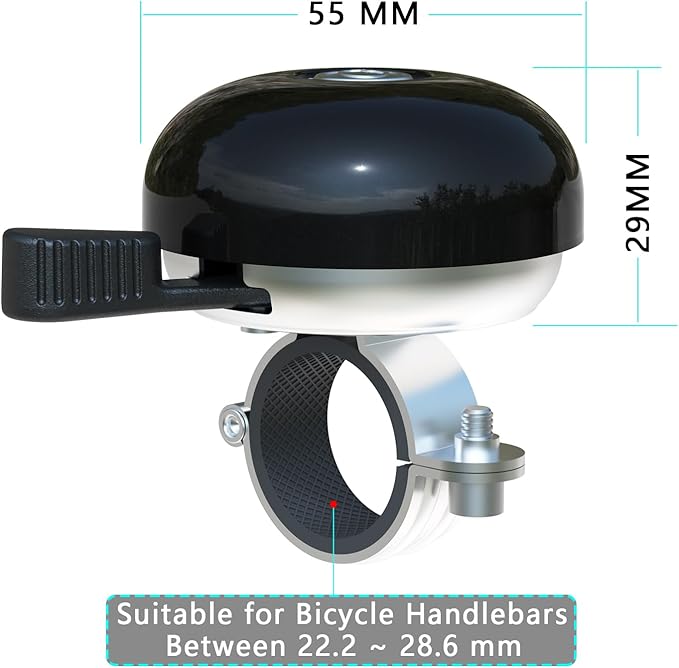 Greallthy Bike Bell Classic Bike Bells for Adults Kids, Bicycle Bell for Handlebars Adult, Loud Sound Beach Cruiser Mountain Bike Bell Accessories.