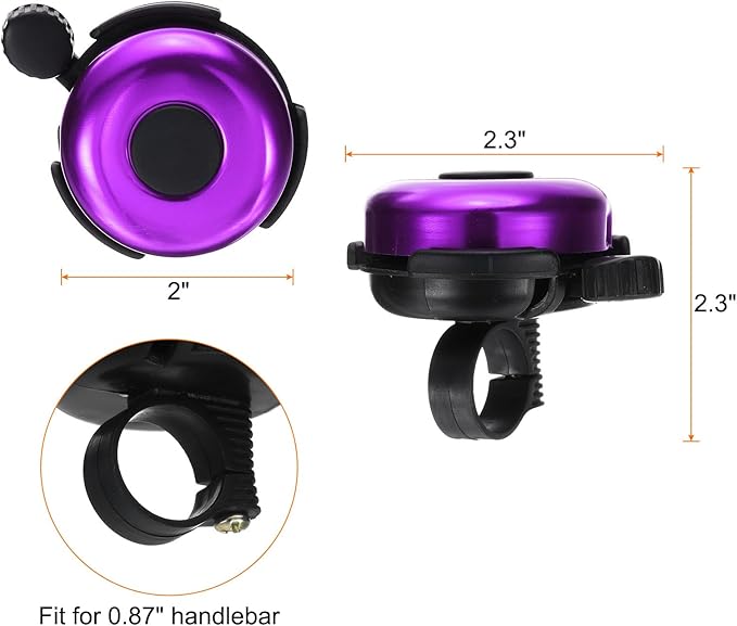 HARFINGTON Bike Bell Aluminum Classic Bicycle Bells with Loud Crisp Clear Sound Bike Ring Bell Bike Accessories for Adults Children Road Mountain Bike