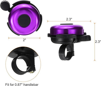 HARFINGTON Bike Bell Aluminum Classic Bicycle Bells with Loud Crisp Clear Sound Bike Ring Bell Bike Accessories for Adults Children Road Mountain Bike