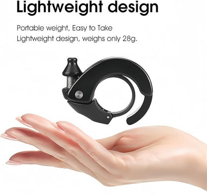 Ultra-Loud Hidden Bike Bell - Ideal for Adults & Kids | 100dB Clear Ring | Fits 22.2mm/0.78in Handlebars | Also for e-Scooters & Walkers ﻿