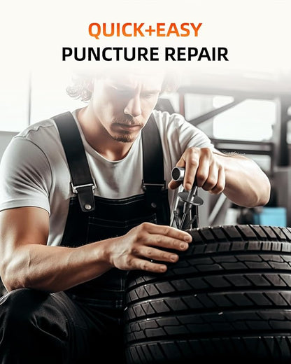 Tire Plugs Heavy Duty (4", 50 Pack) - 1/4" (6mm) Tubeless Tire Plugs for Car, ATV/UTV, Professional Tire Repair Plugs for Tire Flats, Essential for Tire Plug Kit or Tubeless Tire Repair Kit