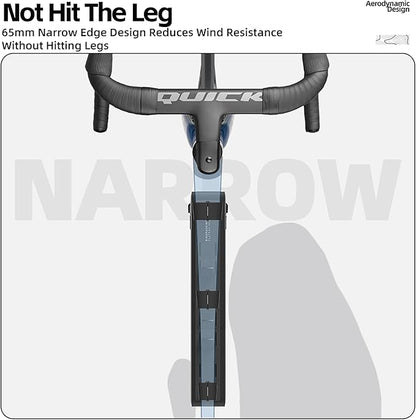 Rhinowalk Bike Triangle Frame Bag Waterproof IPX4 Slim Fit Cycling Storage Pouch for MTB & Road Bikes (Size 2.6L)