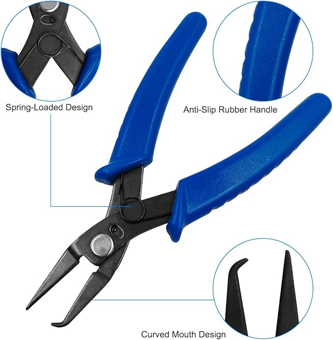 Jewelry Pliers and Split Jump Rings Kit lyfLux 500 PCS 6 mm Metal Split Jump Rings Double Loops with Jump Ring Opening Pliers for Jewelry Beading Repair Making Supplies