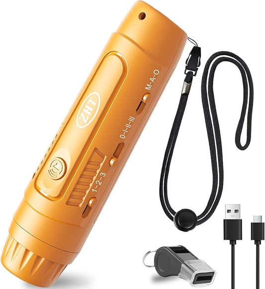 ZHT Electronic Whistle for Coaches, Referees, Teachers - 3 Tones & 3 High Volume, Handheld Whistles with Lanyard - Sports Whistle for Volleyball Soccer, Outdoor Camping, Emergency Safety