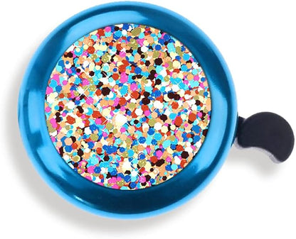 WIRESTER Blue Aluminum Round Bike Bell, Classic Ring Bicycle Bell, Bike Accessories Bell Ring for Adults Kids Girls Boys