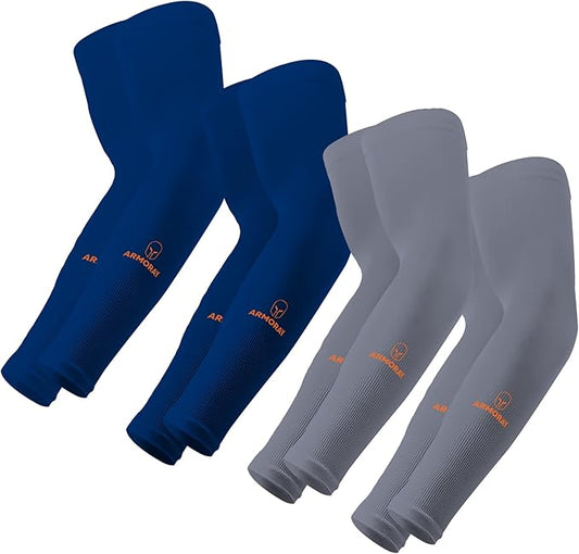 ARMORAY Arm Sleeves for Men or Women - Tattoo Cover Up - Cooling Sports Sleeve for Basketball Golf Football