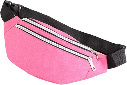 DAITET Crossbody Fanny Pack for Men&Women,Large Waist Bag & Hip Bum Bag with Adjustable Strap for Outdoors Workout Traveling Casual Running Hiking Cycling