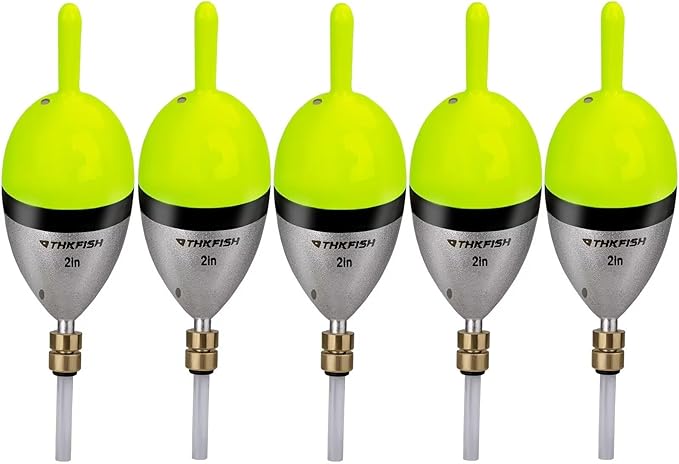 THKFISH Fishing Bobber Slip Bobber Fishing Floats for Crappie Balsa Bobbers for Panfish,Walleye,Salmon Floatage