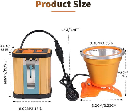 Super Bright Rechargeable LED Headlamp – High Power Waterproof Portable Head Flashlight, 3 Adjustable Lighting Modes, Ideal for Camping, Hiking, Hunting, Fishing, Emergency & Outdoor Activities