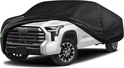 16-Layer 600D Heavy Duty Universal Full Car Cover for Outdoor & Indoor Use - All Weather Sun UV Rain Snow Dust Proof, Waterproof Scratch Resistant,Fits Pickup Body Length 230"-260"/19.1-21.6 ft