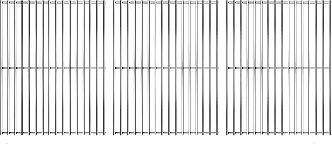 Grill Grate Replacement Parts for Weber Genesis II E-410, E-435, S-435, SE-410, 66089 66097, Kitchen-aid 720-0856V 740-0781, Weber Genesis II LX 400 SER GBS S-435, Stainless Steel
