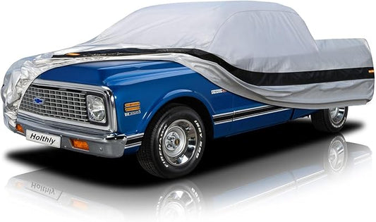 10Layer Truck Cover Waterproof All Weather.Pickup Truck Cover Length: Up to 210 inches,Universal Fit Most Regular Cab Short Box Honda Ridgeline Ford Ranger Nissan Frontier Chevy Colorado C10.