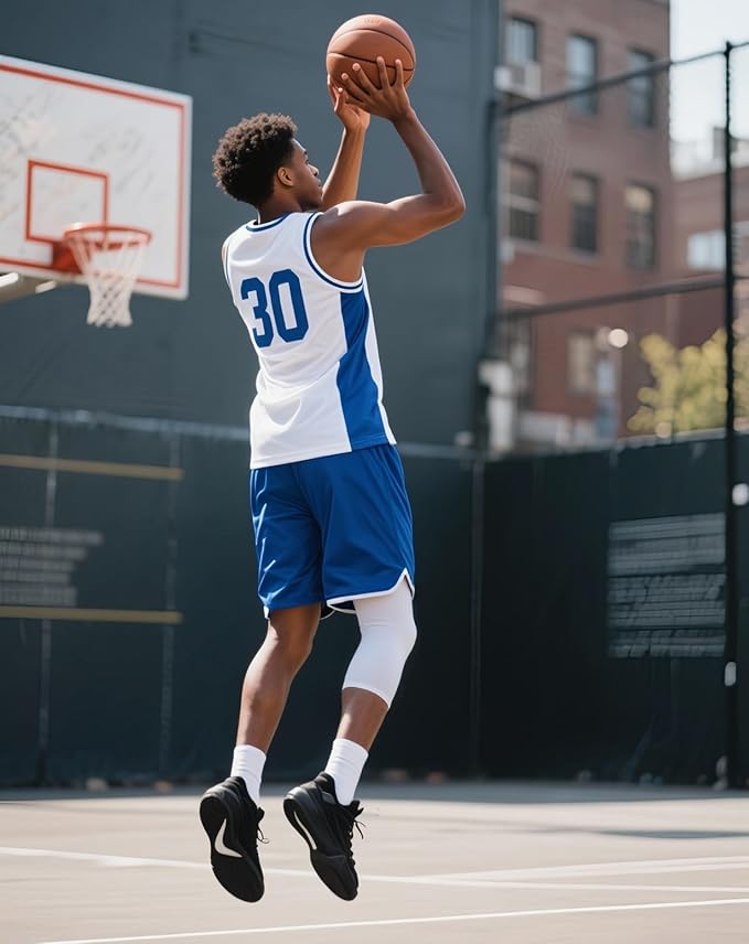 2 Pack Men's 3/4 One Leg Compression Capri Tights Pants Basketball Athletic Running