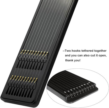 Dyxssm Small Fishing Hooks with Line, Pre Tied Tiny Fishing Hook on Nylon Line (Pack of 20)