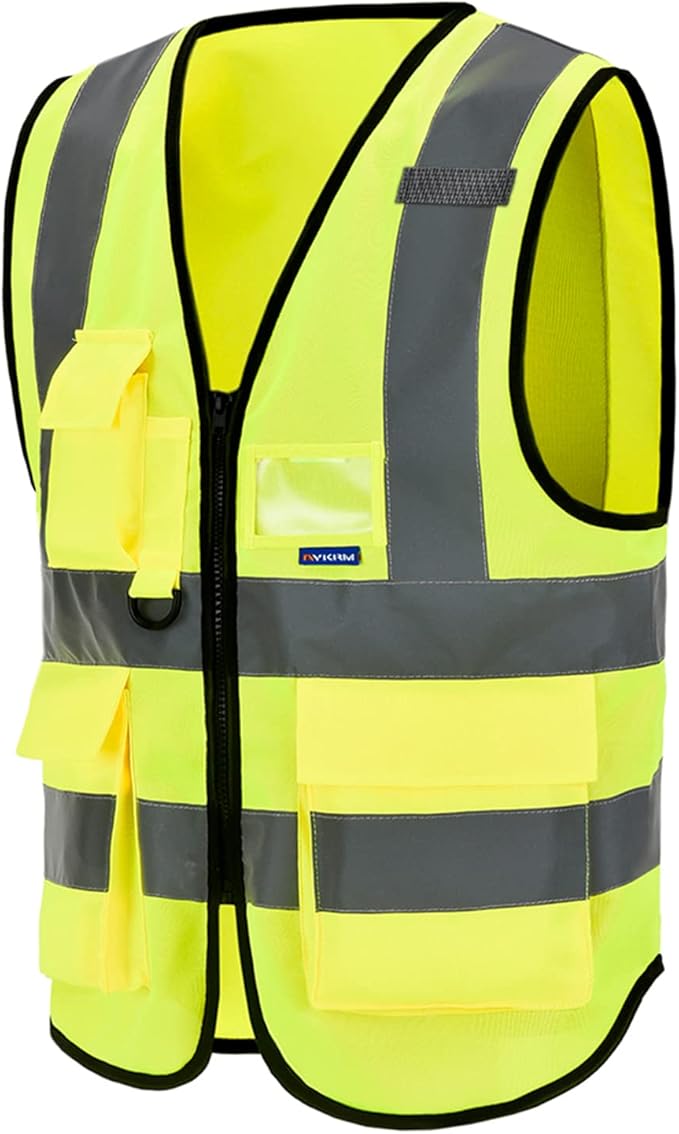 A-SAFETY High Visibility Reflective Safety Vest Customize Logo (XS-8XL)
