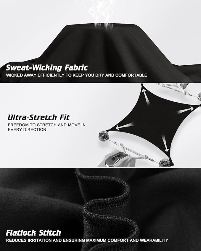 CL convallaria Long Johns Thermal Underwear for Men Soft Fleece Lined Base Layer Cold Weather Top Bottom Gift Set