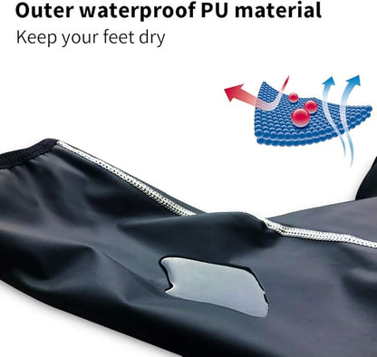 Cycling Shoe Covers Winter Warm Road MTB Bicycle Booties Windproof Bike Overshoes Thermal Shoes Cover for Men Women