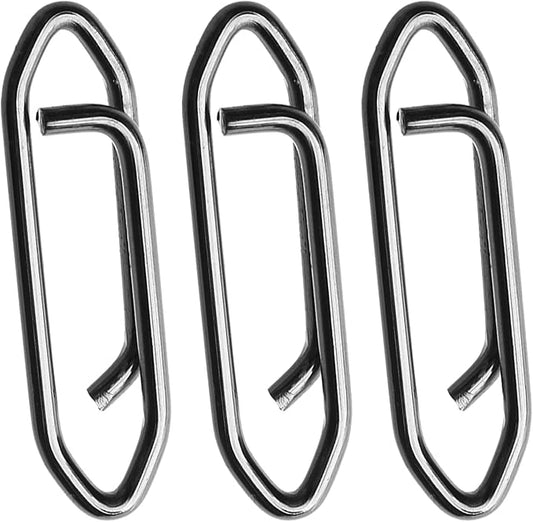 Atibin Stainless Lock Snaps Swivel Steel Saltwater Connector Fishing Snap Line High Strength Fishing Clip Power Lure Connector