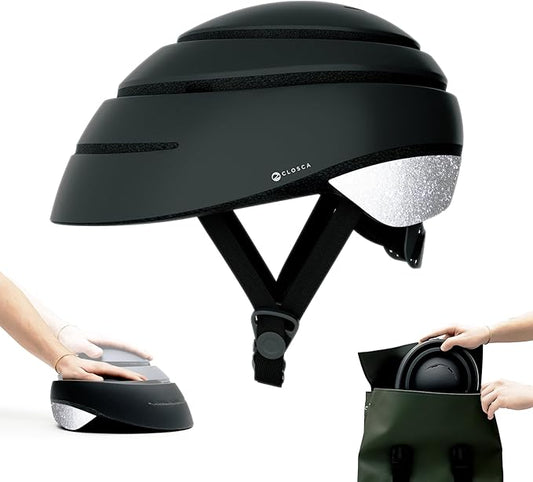 CLOSCA. Foldable Helmet. The Bike Helmet for Women and Men. Certificate for Bicycle, Scooter, Electric Bicycle, Inline Skates and Skateboards.