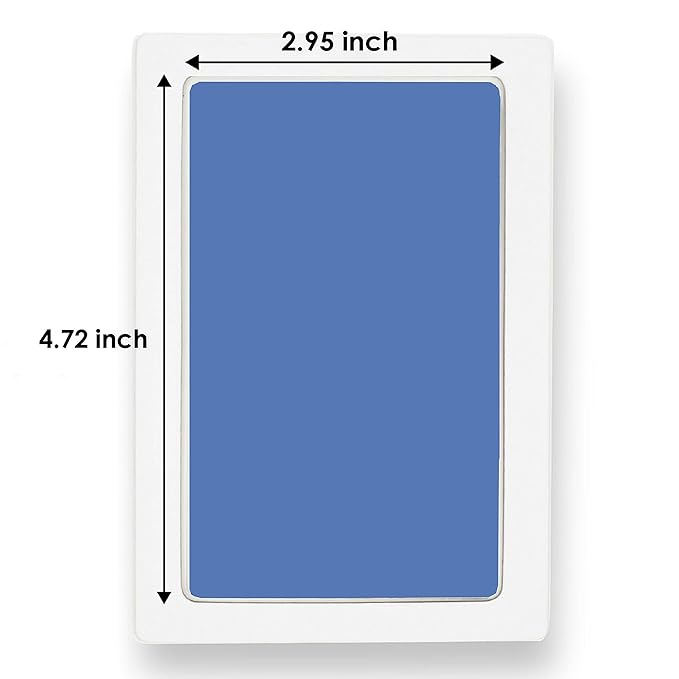 Large Clean Touch Ink Pad for Baby Handprints and Footprints – Inkless Infant Hand & Foot Stamp – Safe for Babies, Doesn’t Touch Skin – Perfect Family Memory or Gift, Blue Print Kit by Tiny Gifts