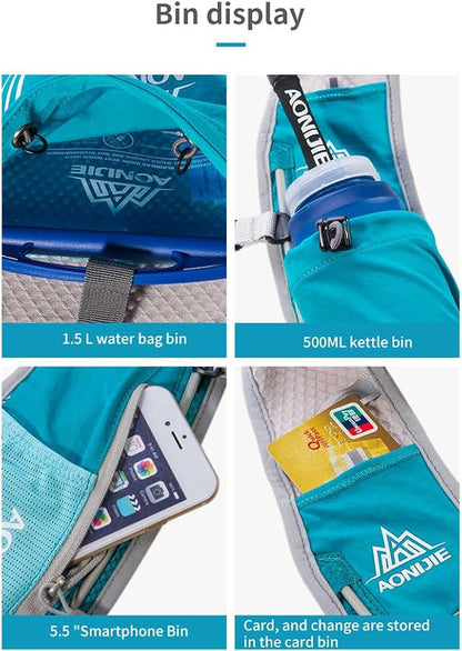 AONIJIE Hydration Backpack Vest for Outdoor Sports Breathable and Lightweight,Hydration Pack for Running, Cycling, and Hiking