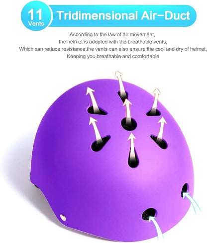 Adjustable Helmet for Ages 3-16 Kids Toddler Boys Girls Youth,Protective Gear with Elbow Knee Wrist Pads for Multi-Sports Skateboarding Bike Riding Scooter Inline skatings Longboard Roller Skate