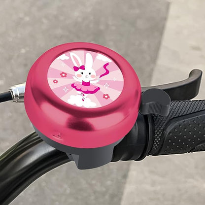 MZELQ Bicycle Bell Cute Clear Sound Adjustable Size Aluminum Bike Accessories Bell Ring for Girls Women Kids Adults