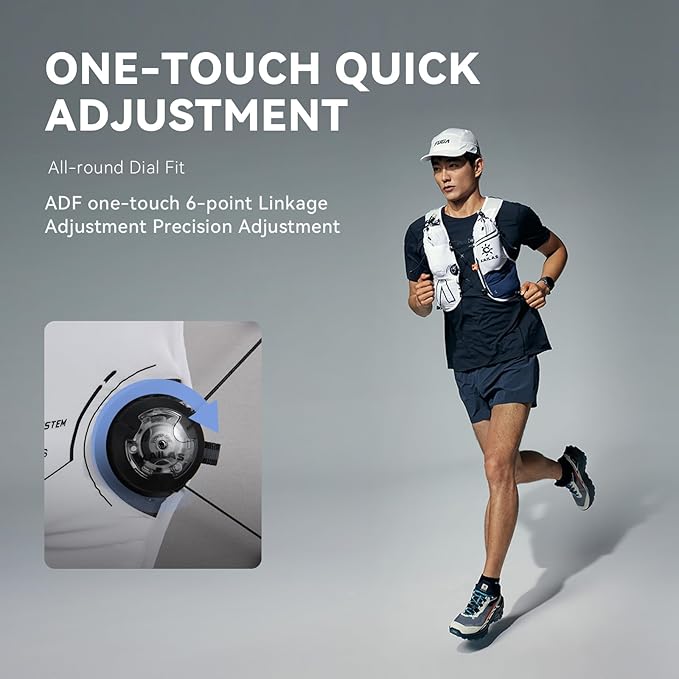 KAILAS FUGA AIR 8 Ⅳ Running Hydration Vest Hydration Pack Lightweight with Two TPU Water Bladders for Women Men Trail Cycling Hiking