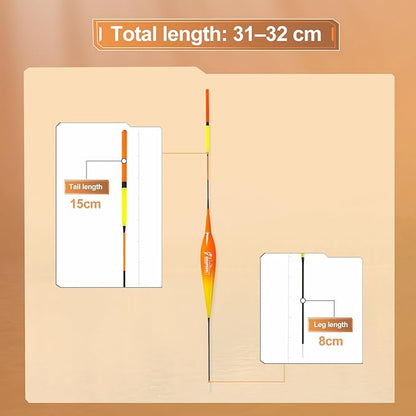 Fishing Bobbers, Fishing Floats, light up bobbers night fishing, slip bobbers for fishing, day or night fishing gear, LED Color-Changing Signal for Fishing, Deep Stillwater(5-12 meters)