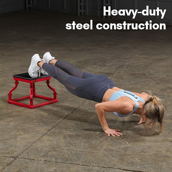 Body-Solid Tools Steel Frame Plyo Box - Ideal for Plyometric Jump Box Workouts, Step Up Exercises - Essential Equipment for Home Gym