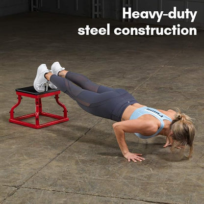 Body-Solid Tools Steel Frame Plyo Box - Ideal for Plyometric Jump Box Workouts, Step Up Exercises - Essential Equipment for Home Gym