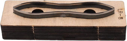 Hyuduo Leather Metal Cutting Die, Alloy Steel and Birch Construction, for DIY Crafts, Wallets, Belts, Compatible with Multiple Materials