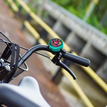 WIRESTER Green Aluminum Round Bike Bell, Classic Ring Bicycle Bell, Bike Accessories Bell Ring for Adults Kids Girls Boys