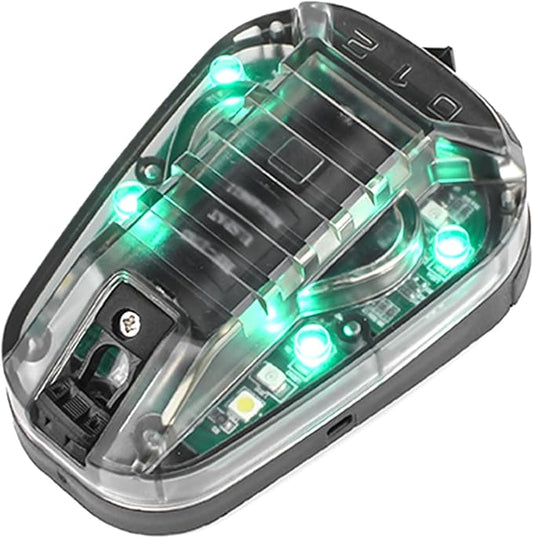 Tactical Helmet Light, 4 Modes with IR + Green + White LED, Survival Signal Identification Lamp for Outdoor Sports